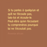 Lire la suite à propos de l’article QUAND QUELQU&rsquo;UN N&rsquo;ÉCOUTE PAS