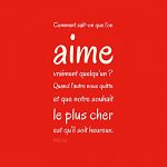 Lire la suite à propos de l’article COMMENT SAVOIR SI ON AIME ?